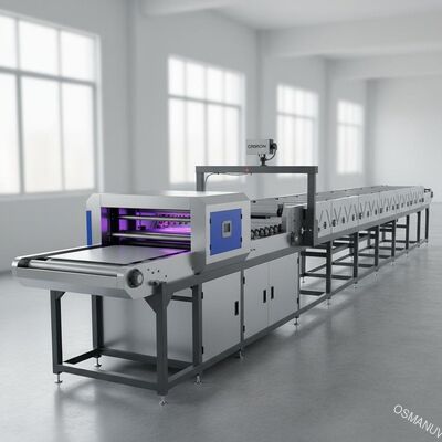 OMRON Elektrikli Gözlü 30m Katlı Kuru Hat UV Kaplama Makinesi