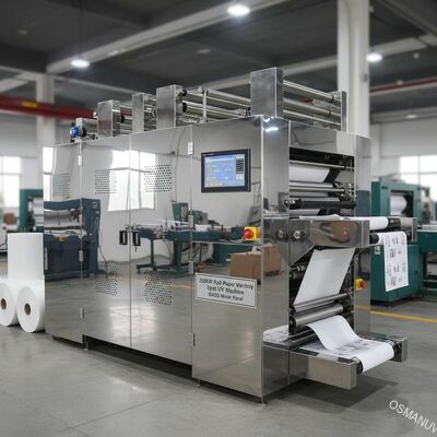 200KW Rulo Kağıt Lak Nokta UV Baskı Makinesi 304ss Ayna Panel