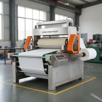 3m / Min 850mm Yükseklik Basın Döner Isı Transferi Makinesi Rulodan Ruloya