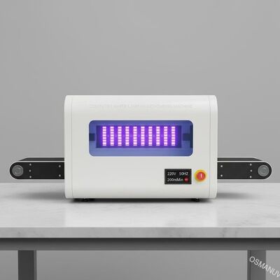220V 50HZ Bilgisayar Beyaz Lamba UV LED Kürleme Makinesi 200m / Min
