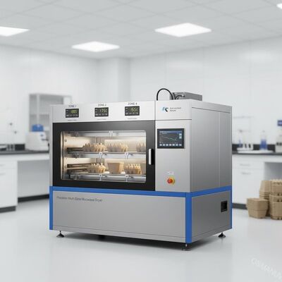 Yüksek Kaliteli Pulp Kalıplaması için Gerçek Zamanlı Nem Geri bildirimi ile Çok Bölgesel Mikrodalga Kurutma Makinesi