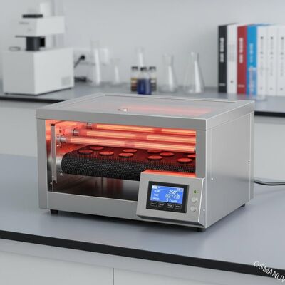 Sürekli Ar-Ge testi için konveyörlü kompakt programlanabilir IR kurutma fırını