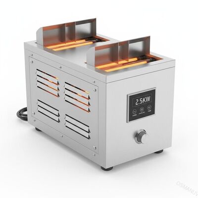 Paslanmaz çelik 2.5KW kızılötesi kurutma makinesi yatay dikey hava akışı yönü