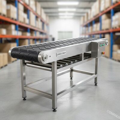 Paslanmaz Çelik Kauçuk Kemeri ile Taşıma Taşıyıcı Kemeri Makinesi 50kg/s Kapasite