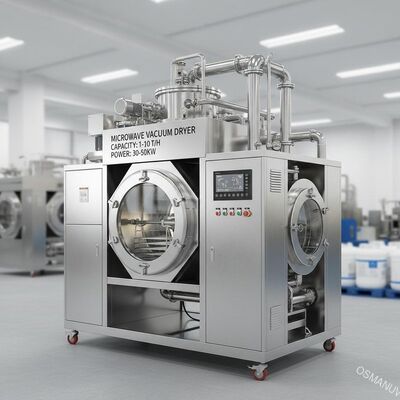 30-50KW Özel Mikrodalga Vakum Kurutma Ekipmanı Kapasitesi 1-10T/H