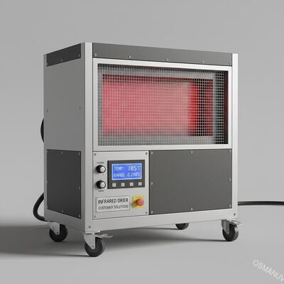 Müşterilerin gereksinimleri için 0-200C ısıtıcı sıcaklıkta kızılötesi kurutma makineleri