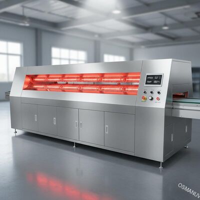 Tam otomatik ayarlanabilir hız 200 etkin genişliğinde kızılötesi kurutma makinesi