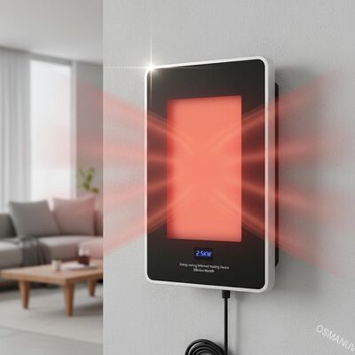 Enerji tasarrufu sağlayan kızılötesi ısıtma cihazı 2.5KW etkin ısı için güç tüketimi
