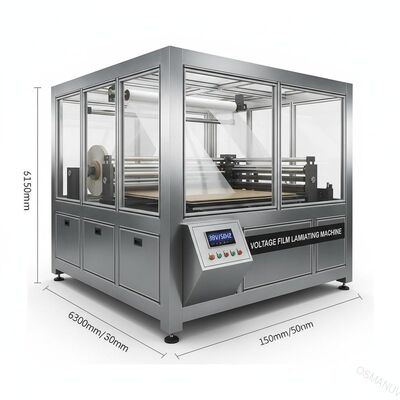 360-410V/50HZ Voltaj Film Laminasyon Makinesi 6300*1550*1200mm Genel Boyutlu