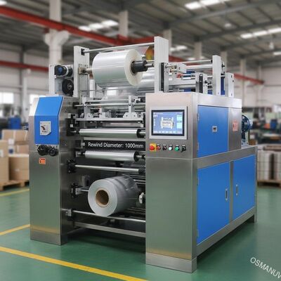 PLC Kontrol Sistemi Film Laminasyon Makinesi 3000KG Büyük Rewinding Diameter için 1000mm