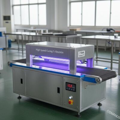 Yüksek Hızlı Sertleştirme 1-10m/min Ultraviyole LED Sertleştirme Makinesi 1 Yıl