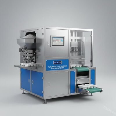 Yüksek Güvenilirlik 0.95KW Güç Tüketimi Otomatik Pulp Molding Kaplama Makinesi