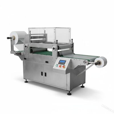 1-20m/Min Taşıma Hızı Film Laminasyon Makinesi 500mm Uzunluk 0-1320mm Çalışma Genişliği Akrilik Plastik Yaprak Tablosu için