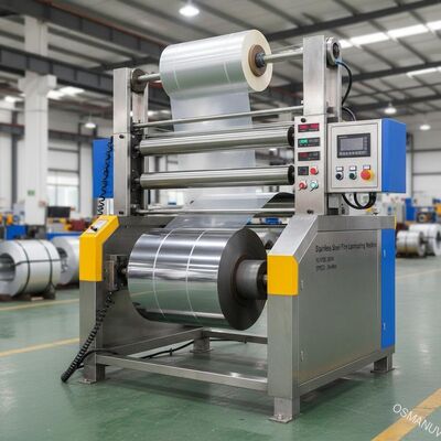 Paslanmaz Çelik Film Laminasyon Makinesi 25KW Güç 30m/Min