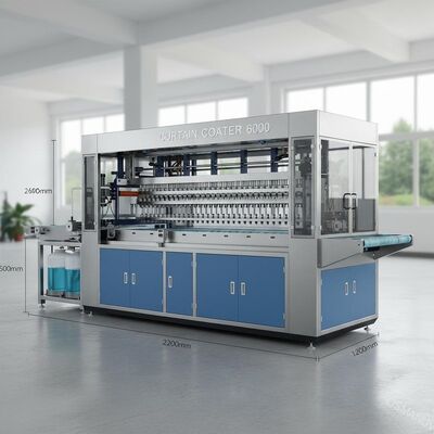 6000 mm × 2200 mm × 1400 mm geniş kaplama ihtiyaçları için perde kaplama makinesi