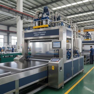 2000kg Toplam Makine Ağırlığı Büyük ölçekli üretim için perde kaplama makinesi