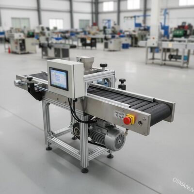 Servo motorlu, PLC kontrolü kapasitesi 50kg/H olan bant taşıyıcı makinesi