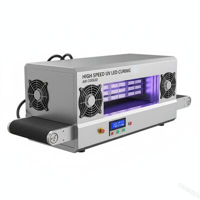 Yüksek Hızlı 1-10m/Min Ultraviyole LED Sıfırlama Makinesi Hava Soğutması