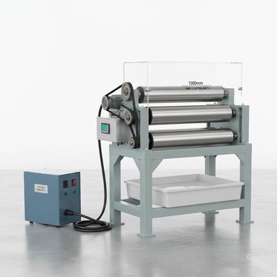 220V / 50Hz güç kaynağı ve 1000mm Max kaplama genişliği boya için rulo kaplama ekipmanları