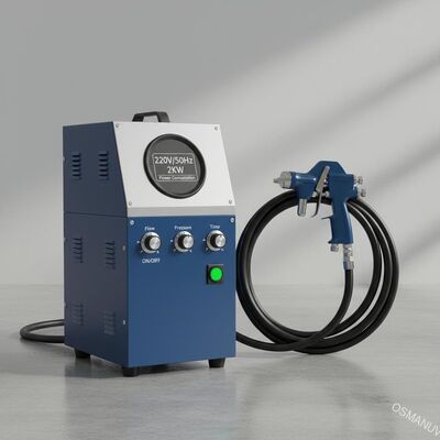220V/50Hz güç kaynağı 2KW güç tüketimi ile endüstriyel püskürtme kaplama ekipmanları