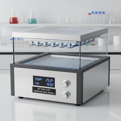 Sıcaklık kontrol aralığı 0-99C UV İşındırma Makinesi ve 60*60cm İşındırma Alanı