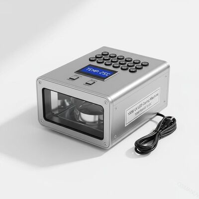 Alüminyum alaşım vücudu ile sıcaklık aralığı 0-50C için 100W UV LED Kürütme Makinesi