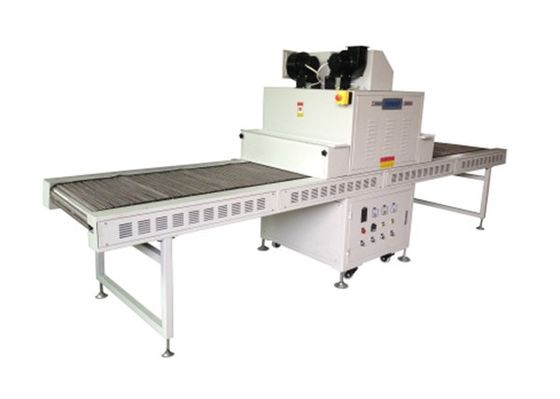 Paslanmaz çelik konveyör bant Uv Kürleme Makinesi Kağıt PVC Film, Akrilik ve Diğer Düzlem Uzatılmış UV Kürleme Makinesi