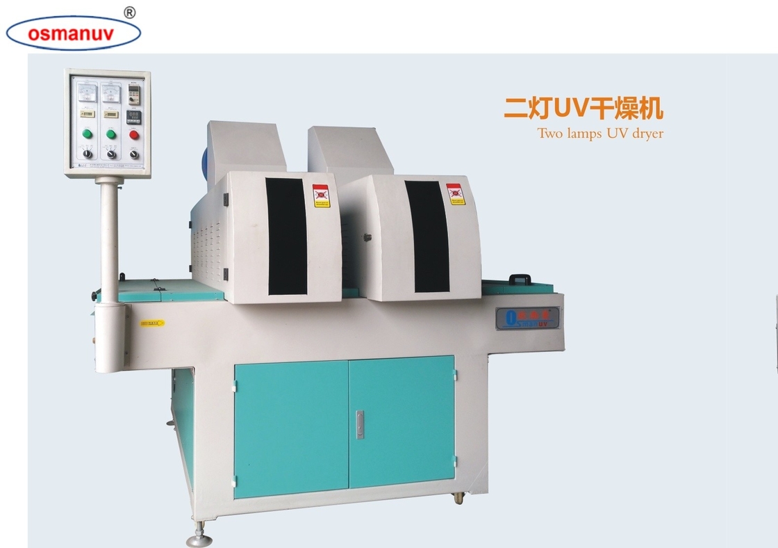 İki lamba 5-20m/Min UV Düzeltme Makinesi Düzeltme Kalınlığı 2-80mm ve Britanyalı PRIMARC lambaları yüzey boyaları için