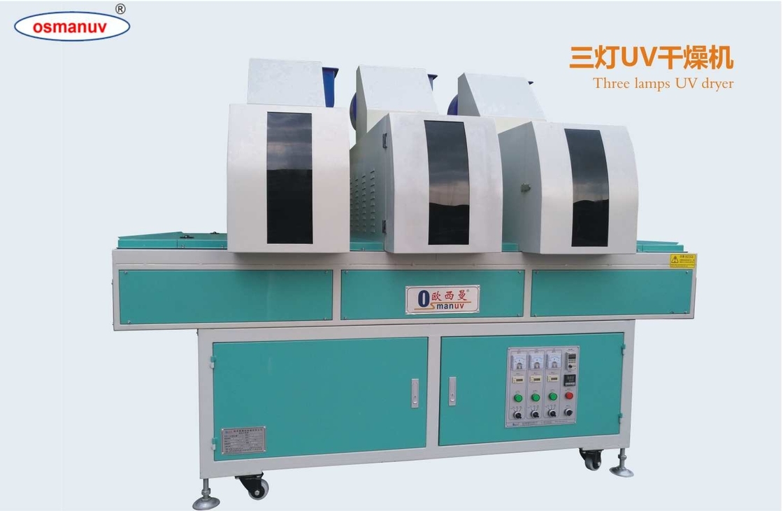 Üç Lamba 1387mm UV Düzeltme Lamba 9.7KW 380V 50HZ ile Güç Tedarik Voltajı Tahta, Ahşap, Alüminyum,Demir için