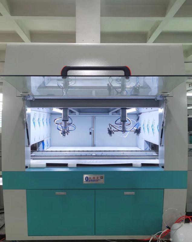 1100mm * 410mm * 1100mm 1.0-1.5mm çaplı otomatik püskürtme kaplama makinesi