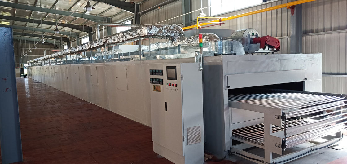 Ağır Güçlü 28m Doğal Gaz Endüstriyel Kurucu Kurutma Lini 24kw Pulp Kalıp Paketi için