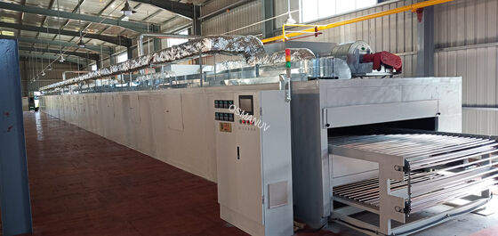 Heavy Duty 28m Natural Gas Industrial Dryer Drying Line 24kw For Pulp Molding Package