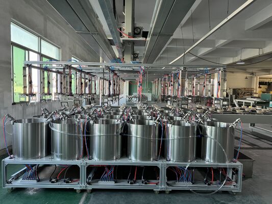 24-Station Precision Spin Coating Line with IR Drying for Premium Products