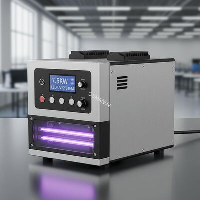 7.5KW Led Uv Curing Systems For Printing , Uv Coating And Curing Machine