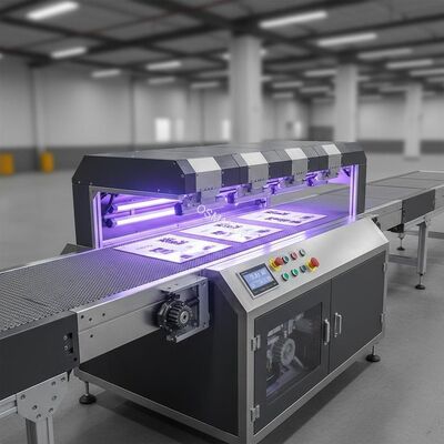 High-Speed 5-Lamp UV Curing Machine with Customizable Conveyor for Instant Ink Drying