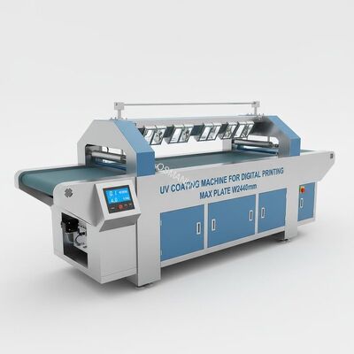 UV Coating Machine For Digital Printing 0.1M/Min 4KW W2440mm Max Plate