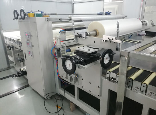 1600mm Film Laminating Machine With PLC Control System Rewinding Speed 0-100m/Min