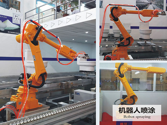 Otomatik Robotik Sprey Boyama Sistemi Turuncu ISO9001 380V 50HZ