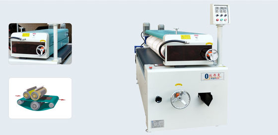 W620mm 3.75KW Rulo Kaplama Ekipmanları / Ahşap İçin Uv Kaplama Makinesi