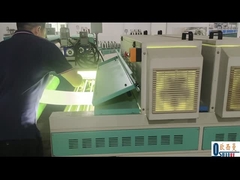 25KW 50HZ 1320mm Dayanıklı İki Lampalı UV Işık Düzeltme Makinesi yeşil ve beyaz